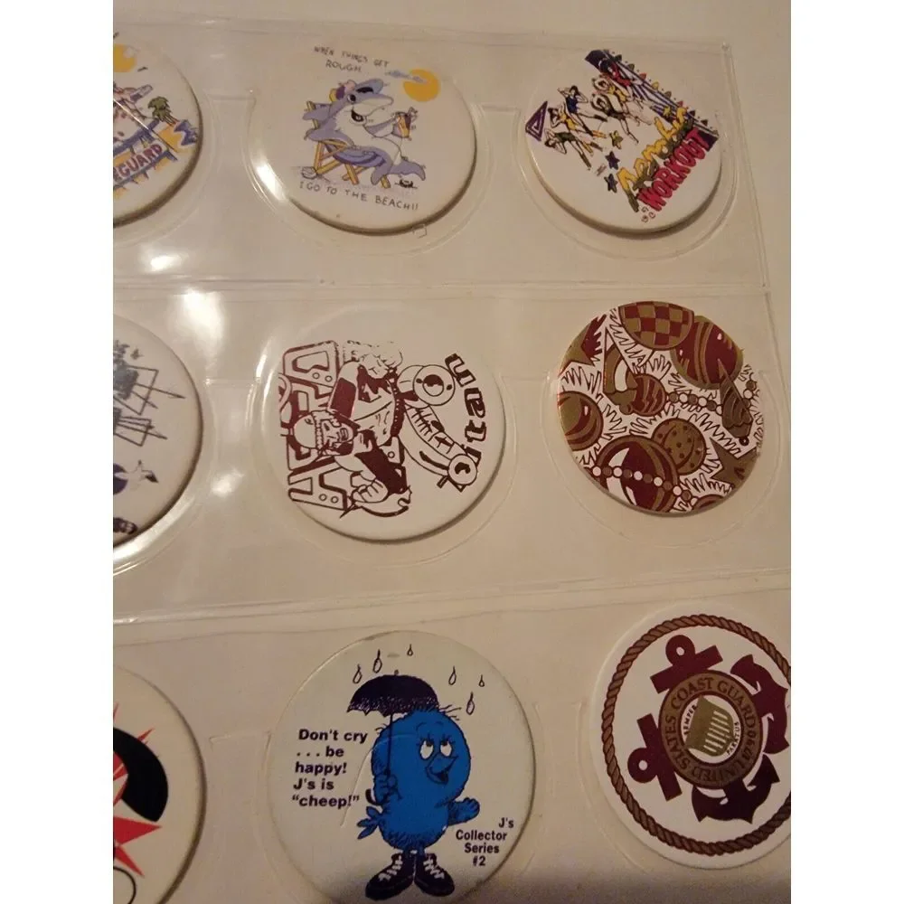 Lot Of 20 Vintage POGs Misc. Hog Heaven Bad Bratz J's Nyanko Cat Beach Shark